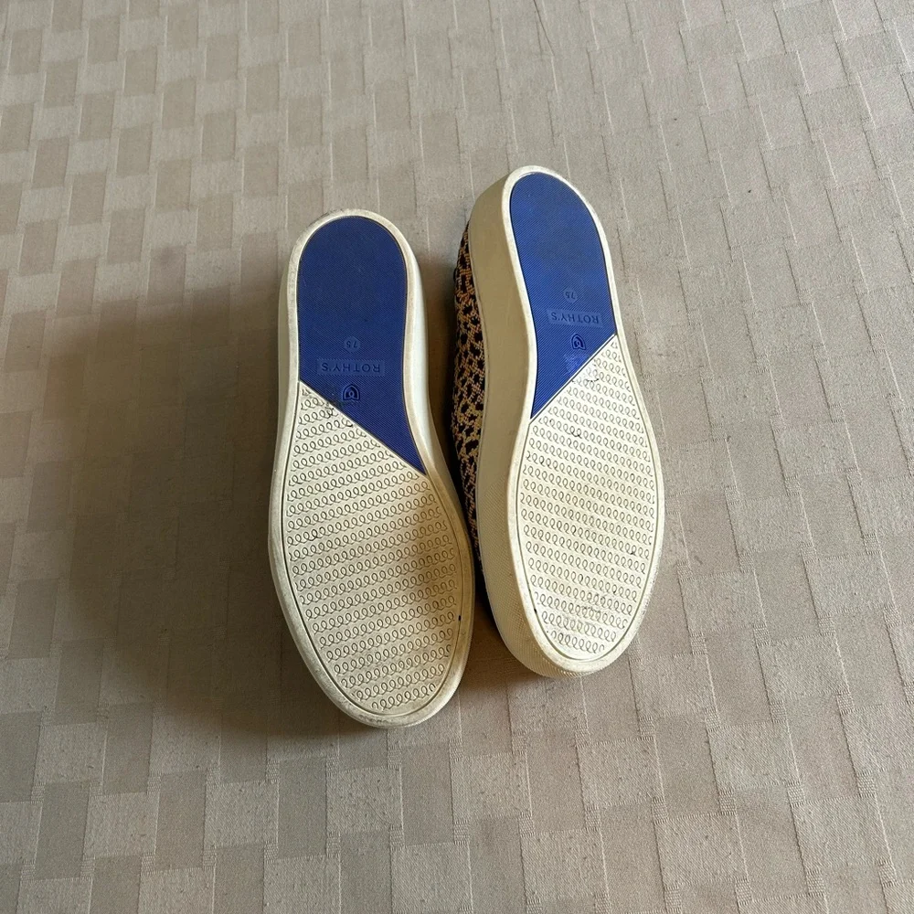 Rothy’s The Original Slip On Sneakers in Sahara Cat Leopard